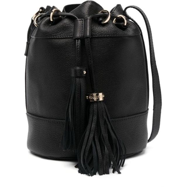 Pirkinių krepšys moterims, Juoda, Vicki bucket bag