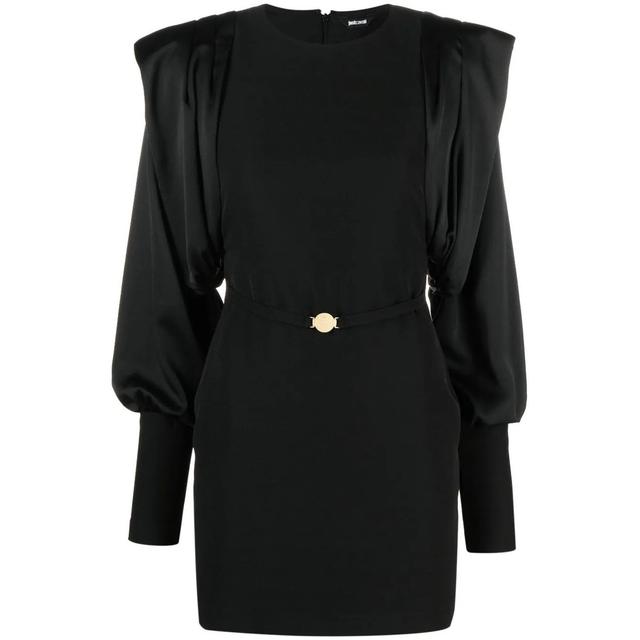 Mini suknelė moterims, Juoda, Long sleeve dress