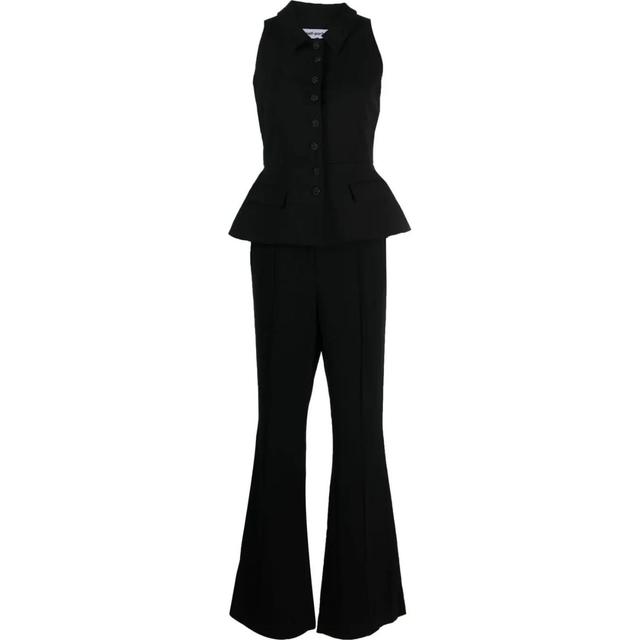 Kostiumas moterims, Juoda, Black tailored jumpsuit