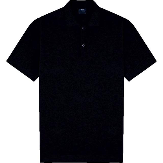 Polo marškiniai trumpos rank. vyrams, Mėlyna, men's knitted poloshirt