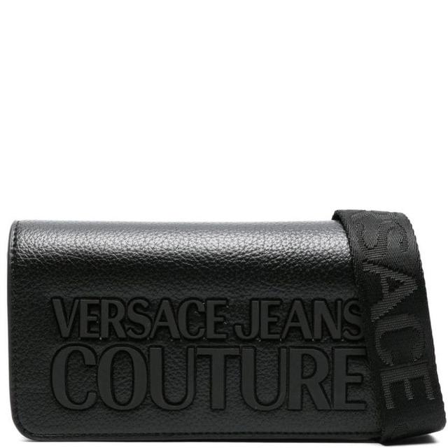 Rankinė per petį vyrams, Juoda, Tactile logo   crossbody