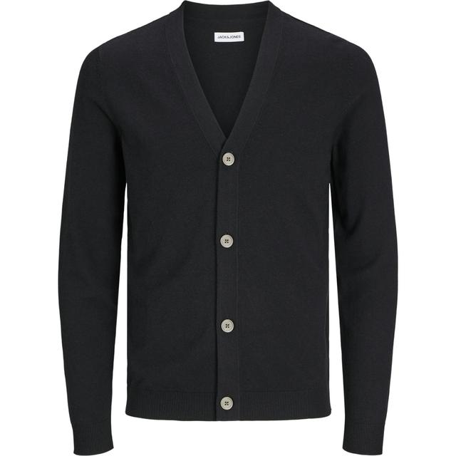 Kardiganas vyrams, Juoda, Emil knit button cardigan