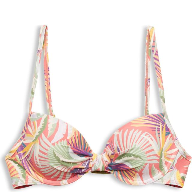 Viršutinė kostiumėlio dalis moterims, Raudona, Palm Bikini top