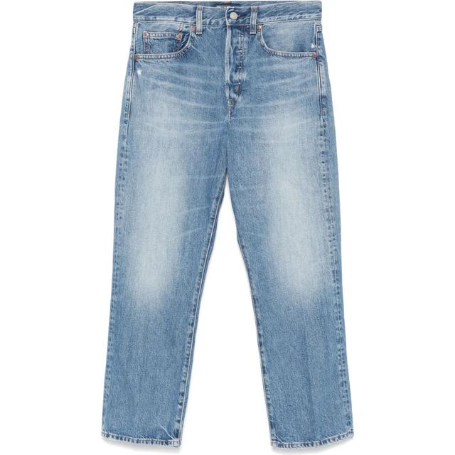 Tiesūs džinsai moterims, Mėlyna, Rlxd str crp-ankle-straight