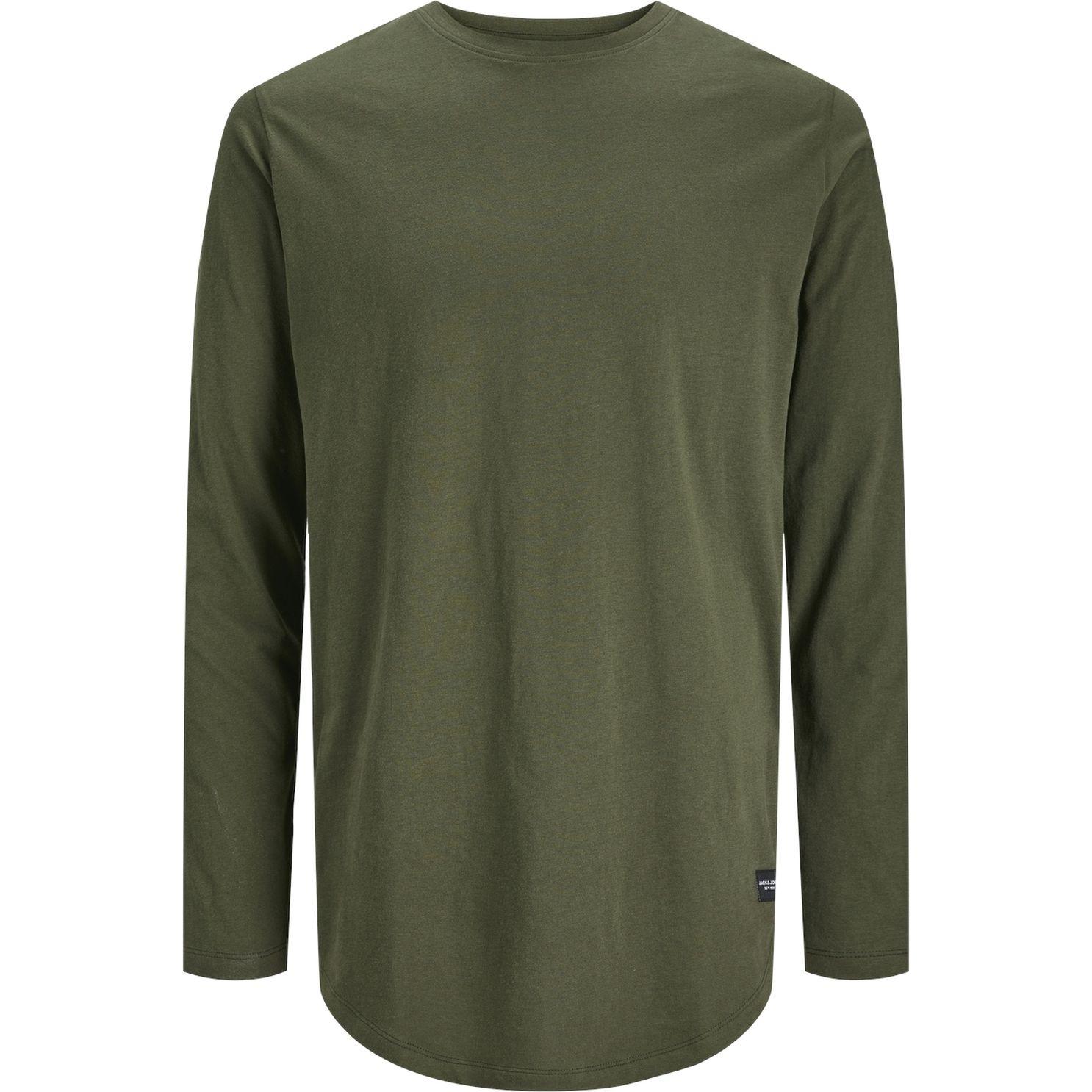 Marškinėliai ilgom. rankovėmis vyrams, Chaki, Noa tee o-neck