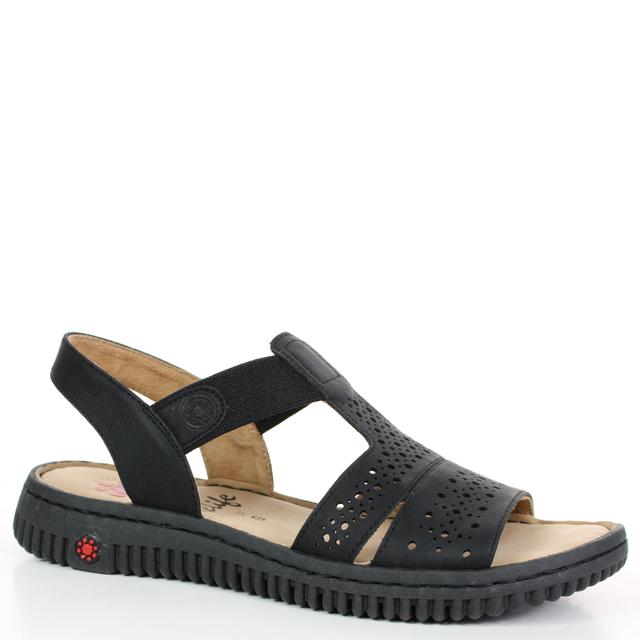 Basutės moterims, Juoda, Sandals