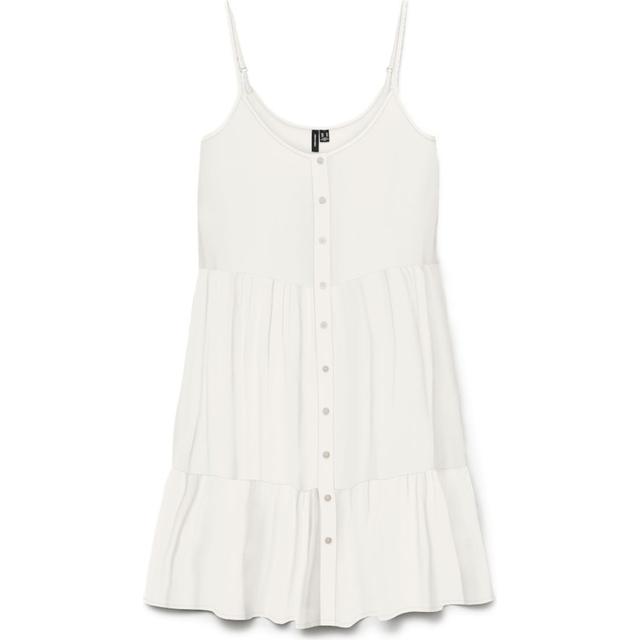 Mini suknelė moterims, Balta, Bumpy short singlet dress