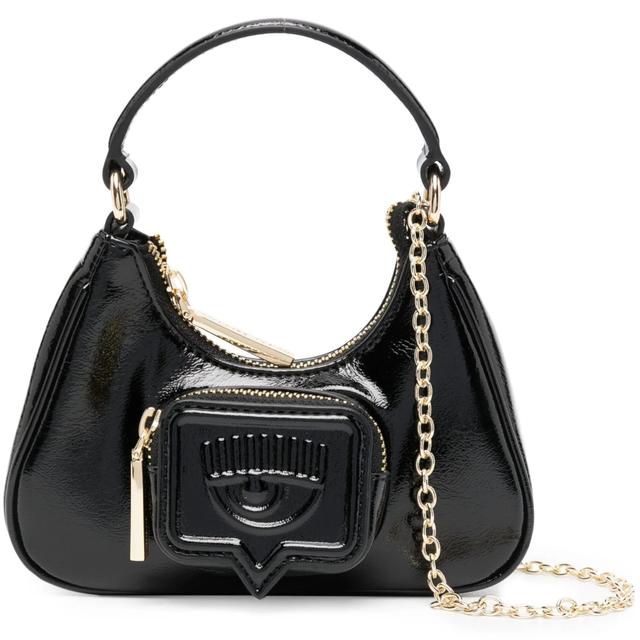 Rankinė, krepšys moterims, Juoda, Eyelike pocket  hobo bag