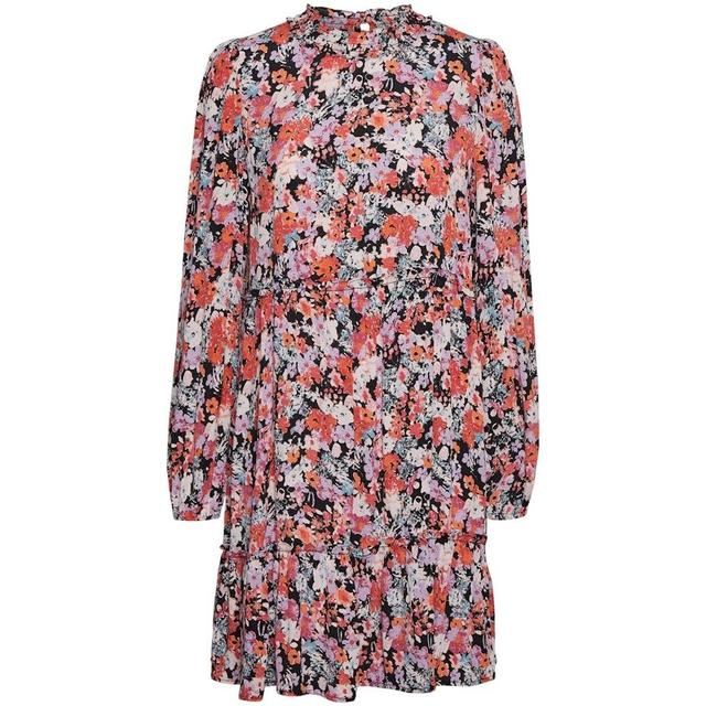 Mini suknelė moterims, Juoda, VMSTINE L/S HIGH NEC