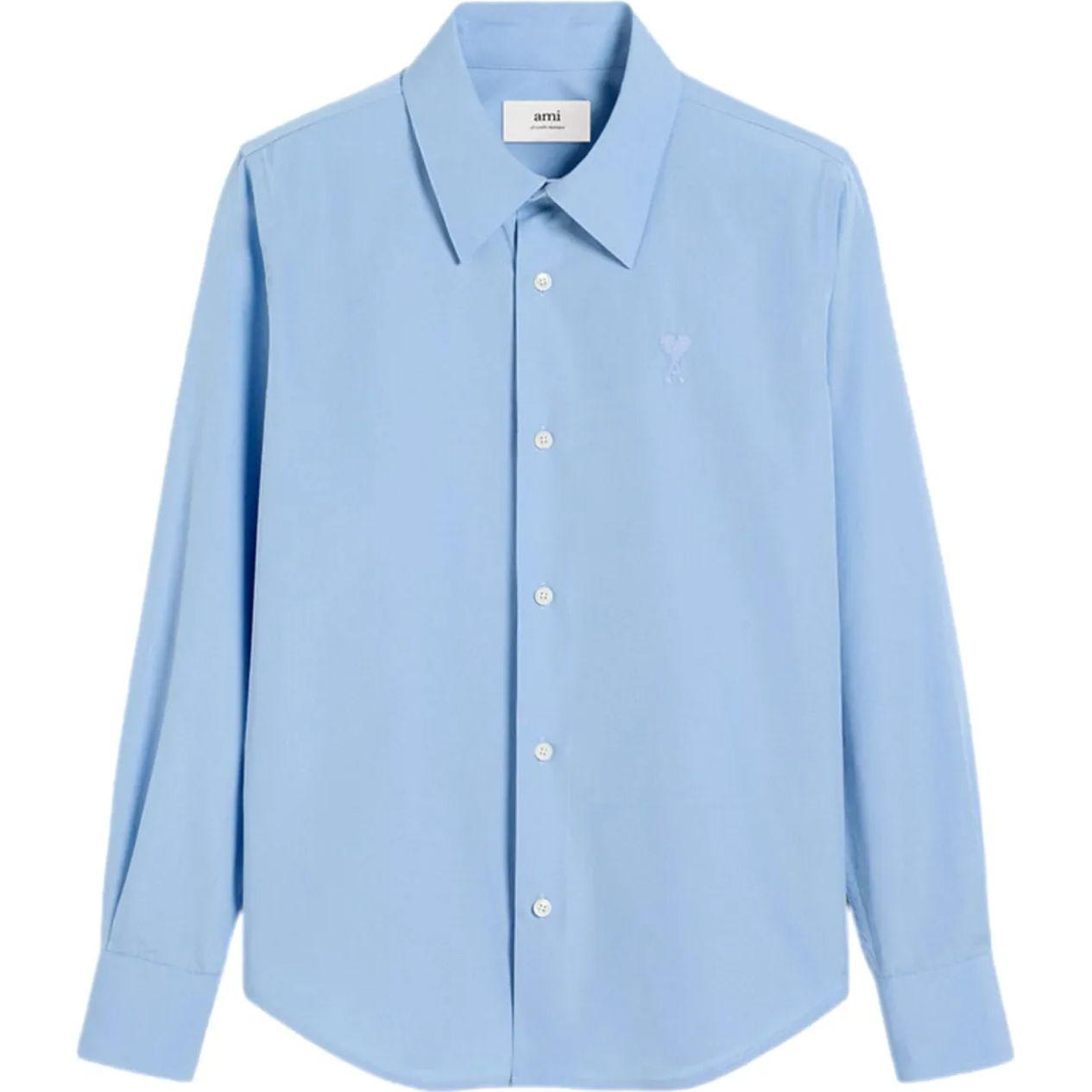 Marškiniai ilgomis rankovėmis moterims, Mėlyna, Ami de coeur cotton shirt