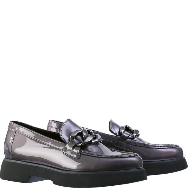 Loaferiai moterims, Sidabrinė, Stacy loafers