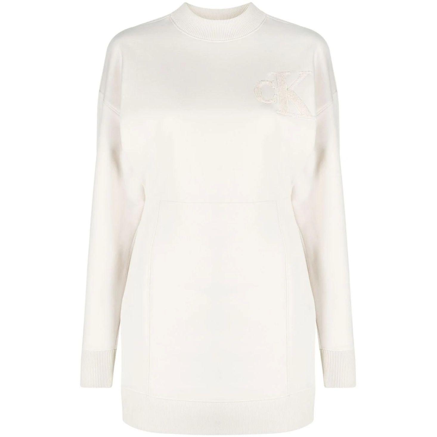 Midi suknelė moterims, Smėlio, Chenille ck hwk dress