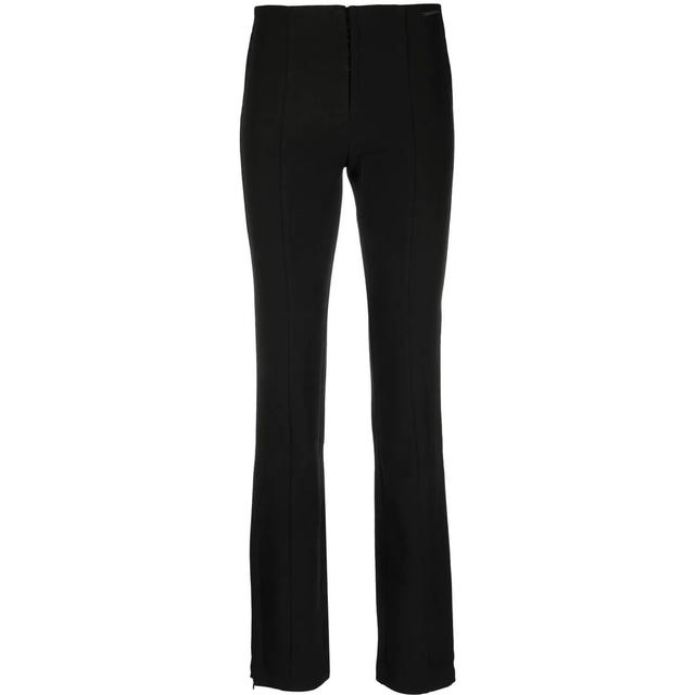 Formalios kelnės moterims, Juoda, Slim fit high waist pants