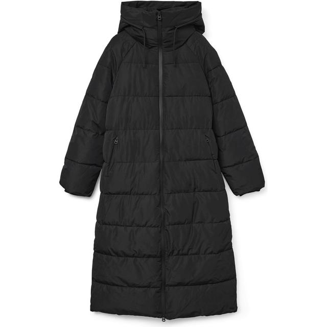 Pūkinis paltas moterims, Juoda, Elanor coat