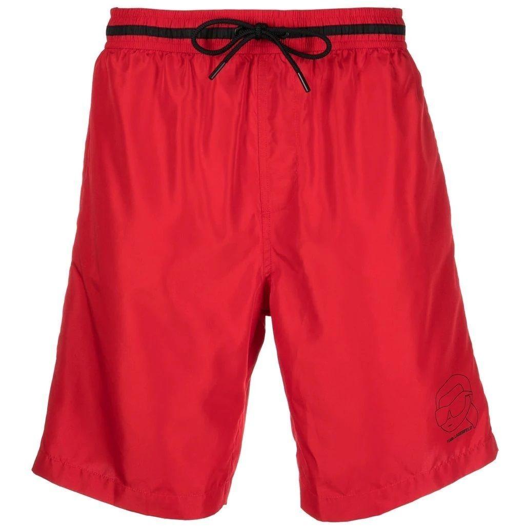 Apatinė kostiumėlio dalis vyrams, Raudona, Ikonik 2.0 long boardshorts