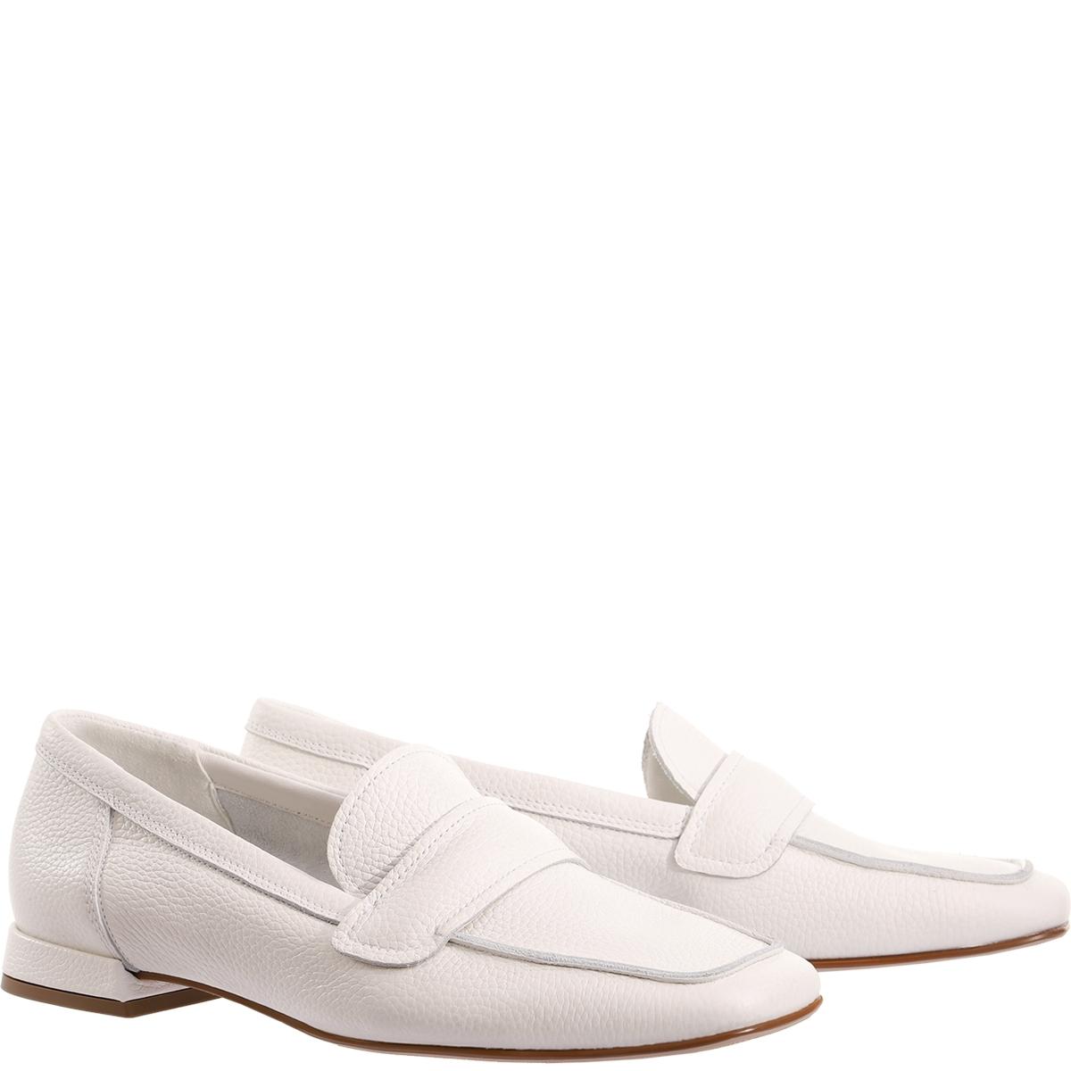 Loaferiai moterims, Balta, Perry loafers