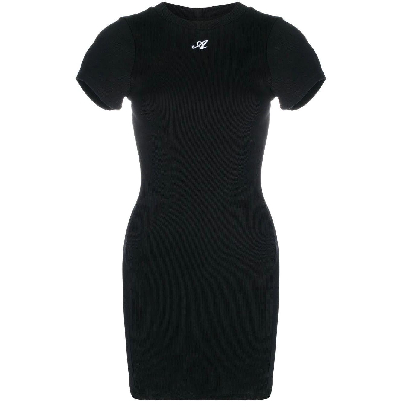 Midi suknelė moterims, Juoda, Day T-Shirt Dress