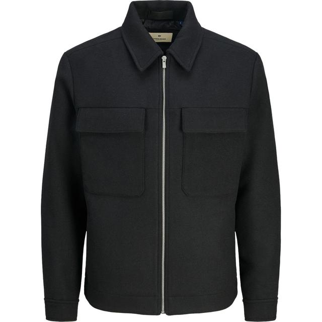 Lengva striukė vyrams, Juoda, Blu russel wool blend jacket