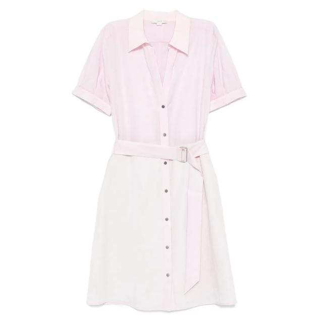 Midi suknelė moterims, Cuffed s/s belted shirt dress