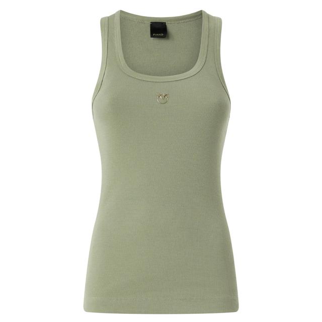 Marškiniai be rankovių moterims, Žalia, Calcolatore tanktop