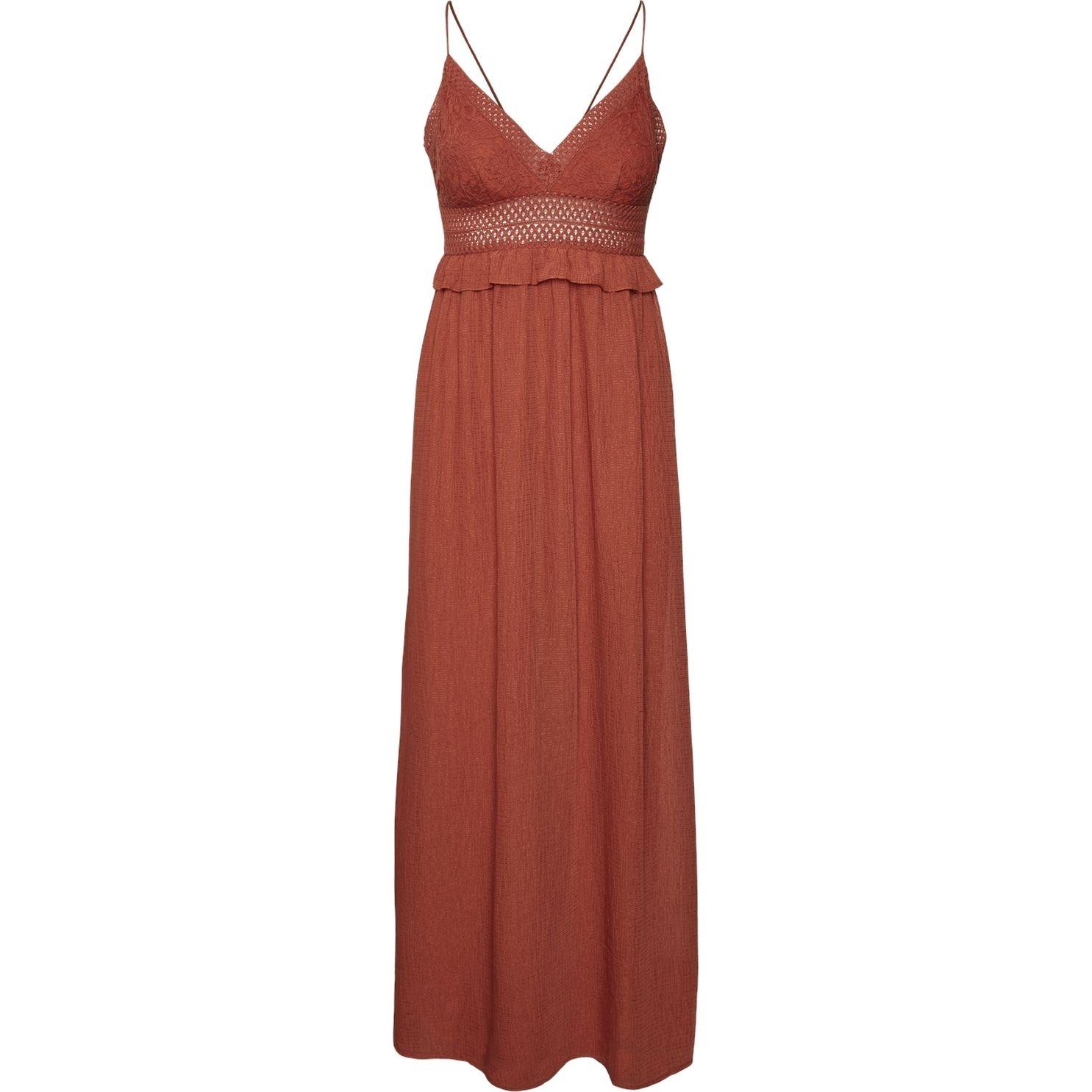 Maxi suknelė moterims, Raudona, VMSARA SINGLET MAXI D