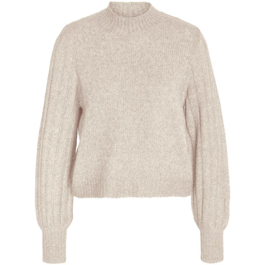 Megztinis moterims, Balta, NMNINA L/S HIGH NECK