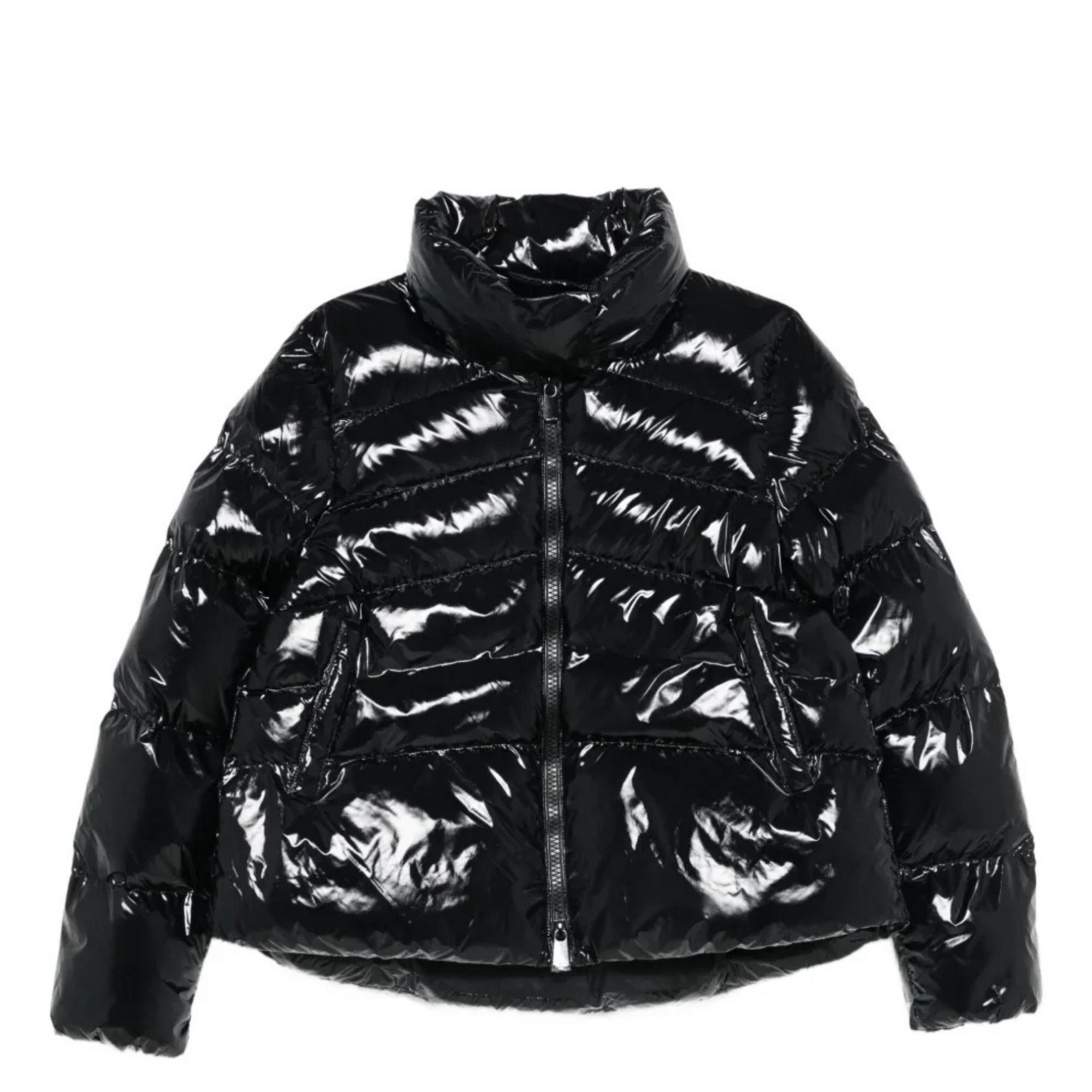 Pūkinė striukė moterims, Juoda, Mirco caban