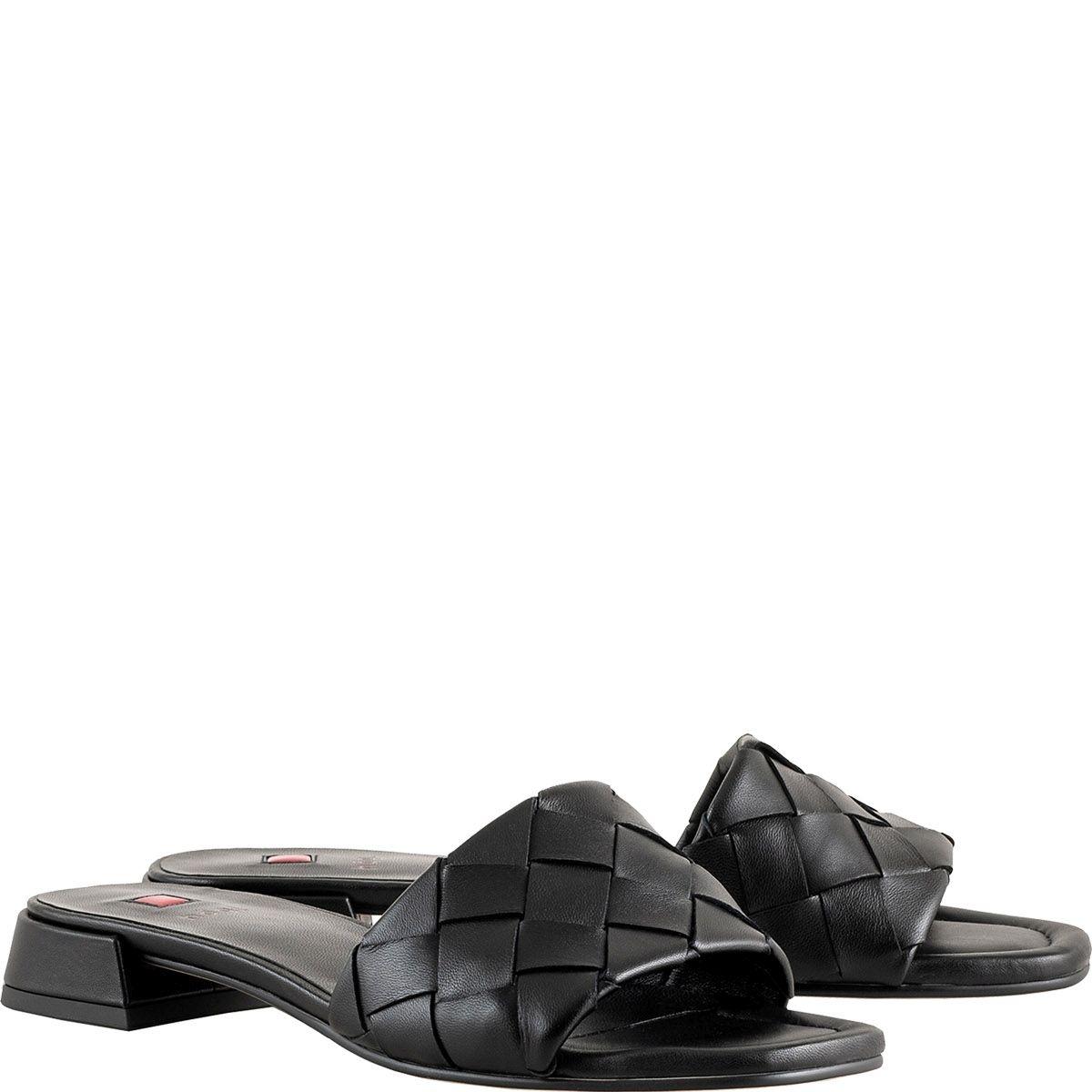 Šlepetės moterims, Juoda, FELINA