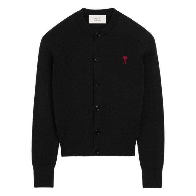 Kardiganas moterims, Juoda, Crewneck cardigan