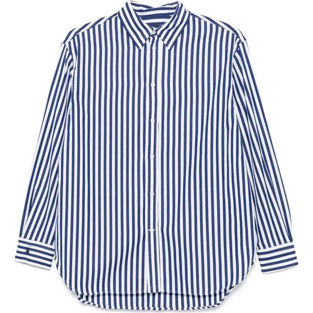 Marškiniai ilgomis rankovėmis moterims, Balta, Long sleeve-button front shirt