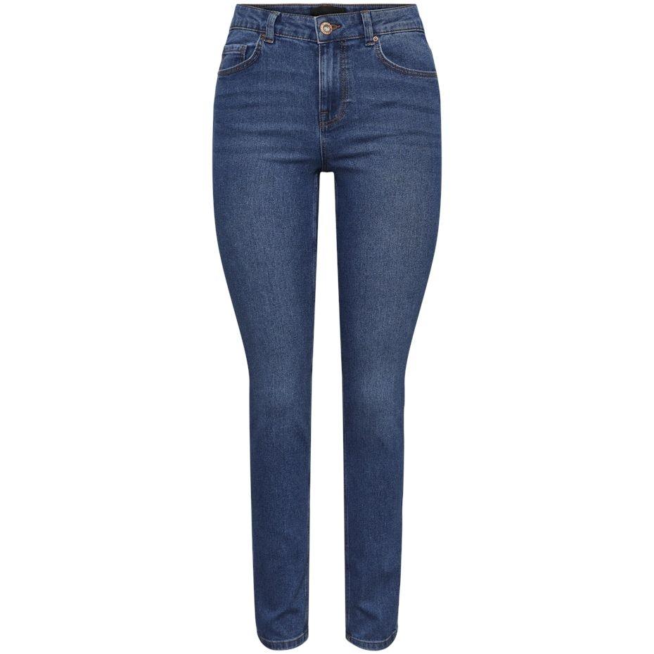 Slim džinsai moterims, Mėlyna, PCNUNNA MW SLIM MB10