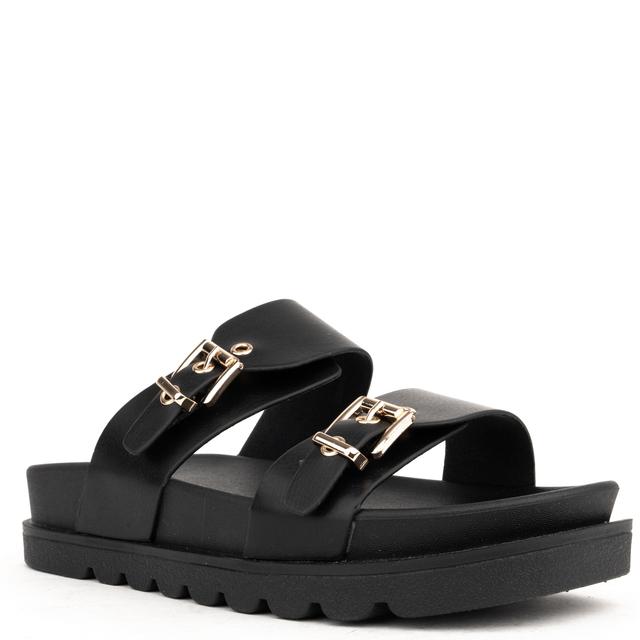 Basutės moterims, Juoda, Sandals