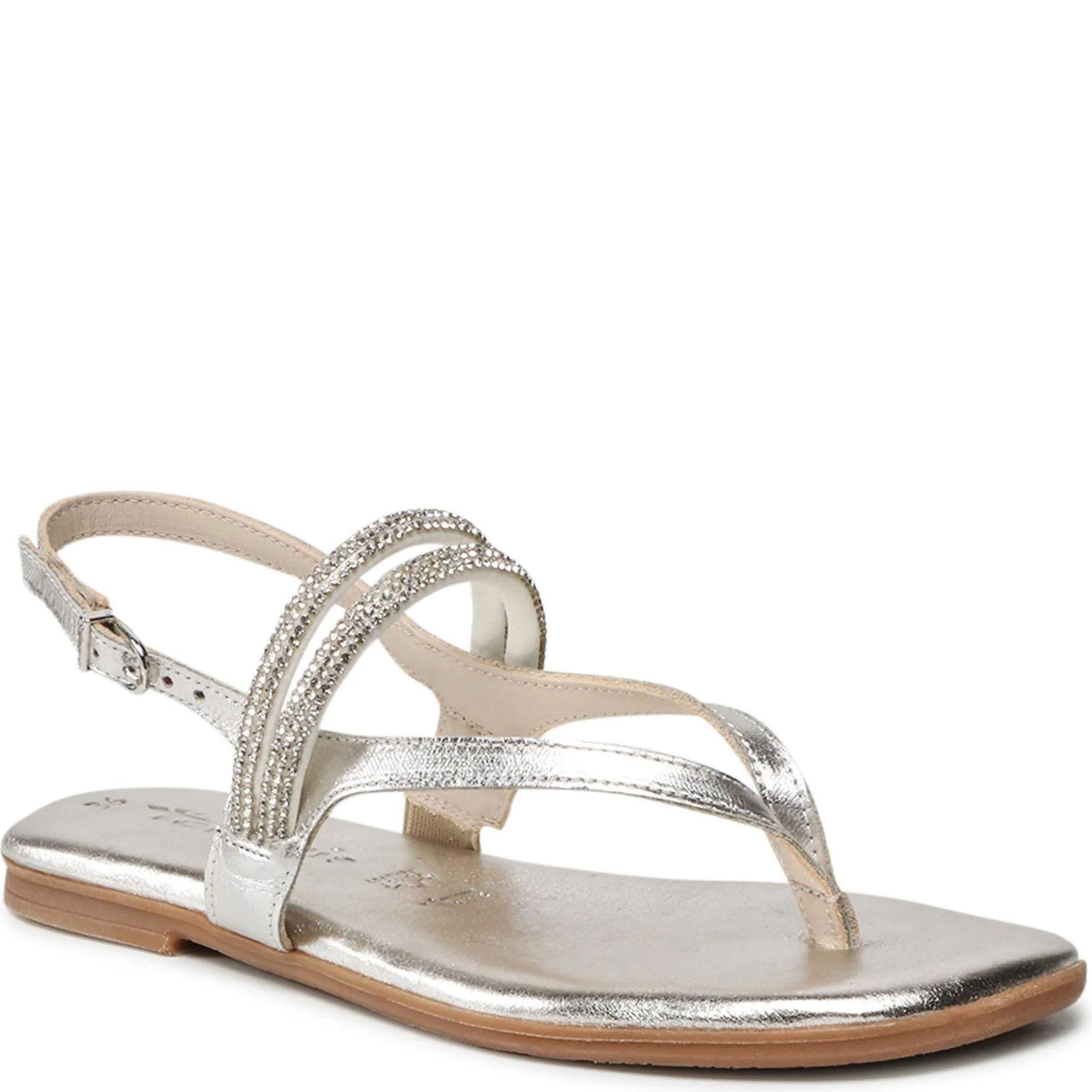 Basutės moterims, Sidabrinė, SANDALS