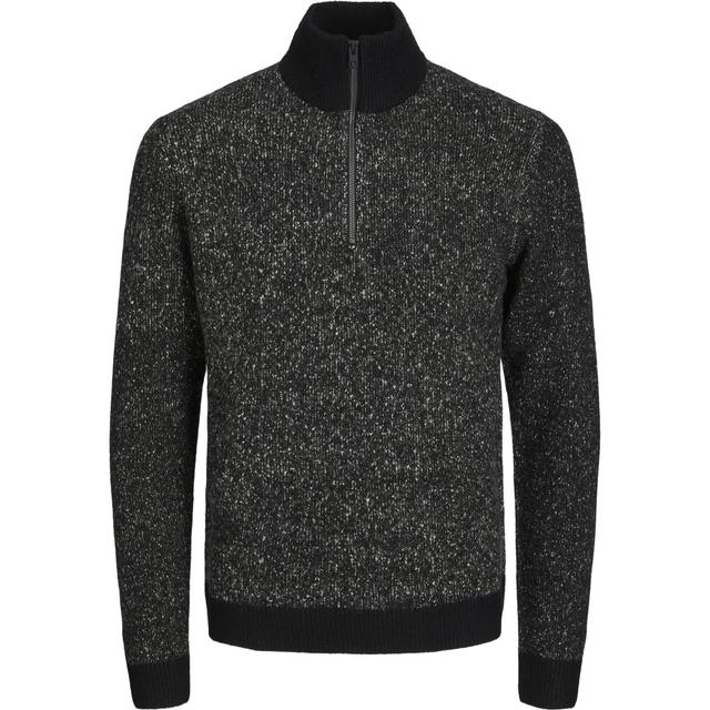 Džemperis vyrams, Juoda, JCOSPACE KNIT HALF Z
