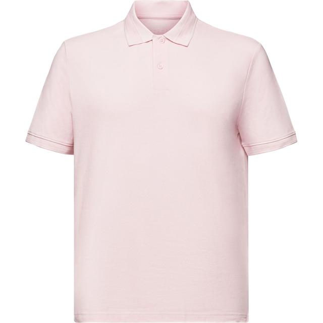Polo marškiniai ilgos rank. vyrams, Rožinė, Cotton Pique Polo Shirt