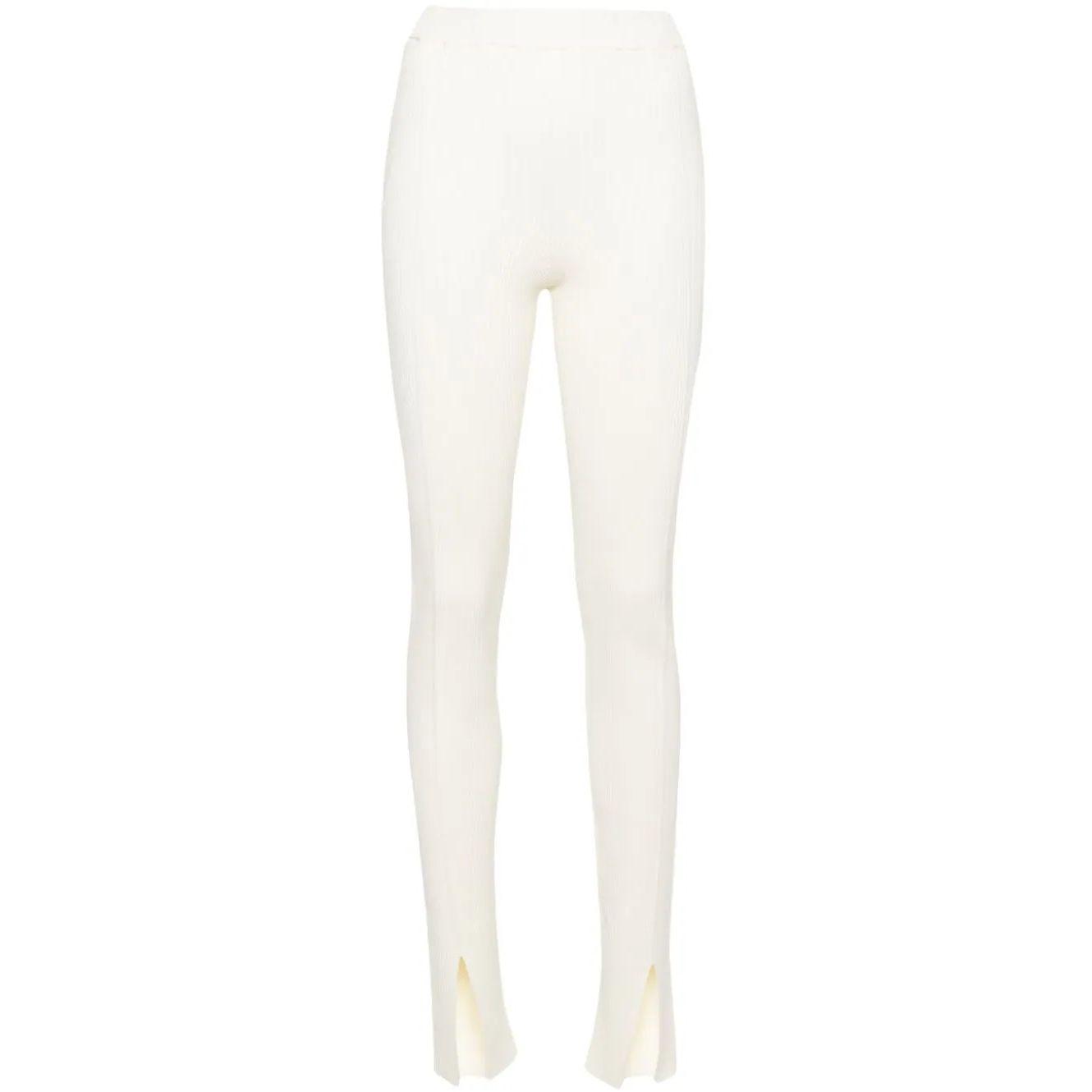 Tamprės moterims, Kūno, Ribbed slit front leggings