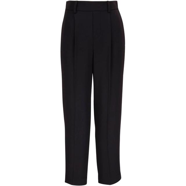 Formalios kelnės moterims, Juoda, Tapered pull on pant