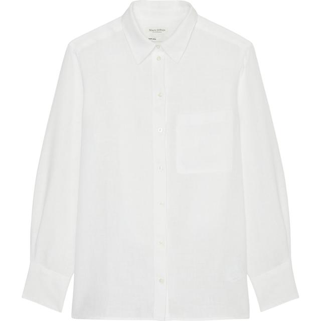 Marškiniai ilgomis rankovėmis moterims, Balta