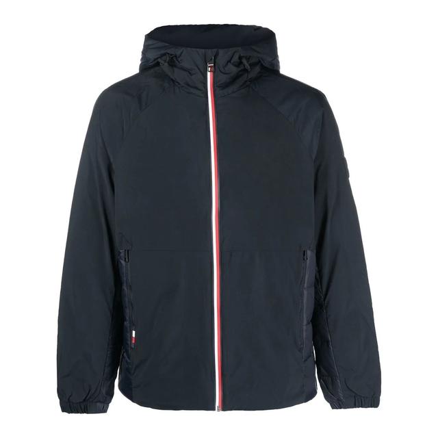 Lengva striukė vyrams, Mėlyna, Mix media hooded jacket