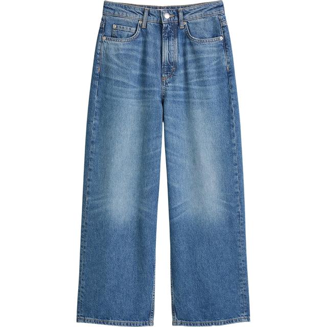 Platūs džinsai moterims, Mėlyna, Wide leg M02907812091