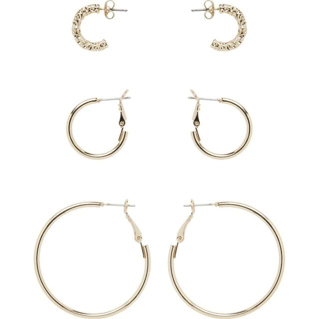 Auskarai moterims, Geltona, PCJULLE O 3-PACK