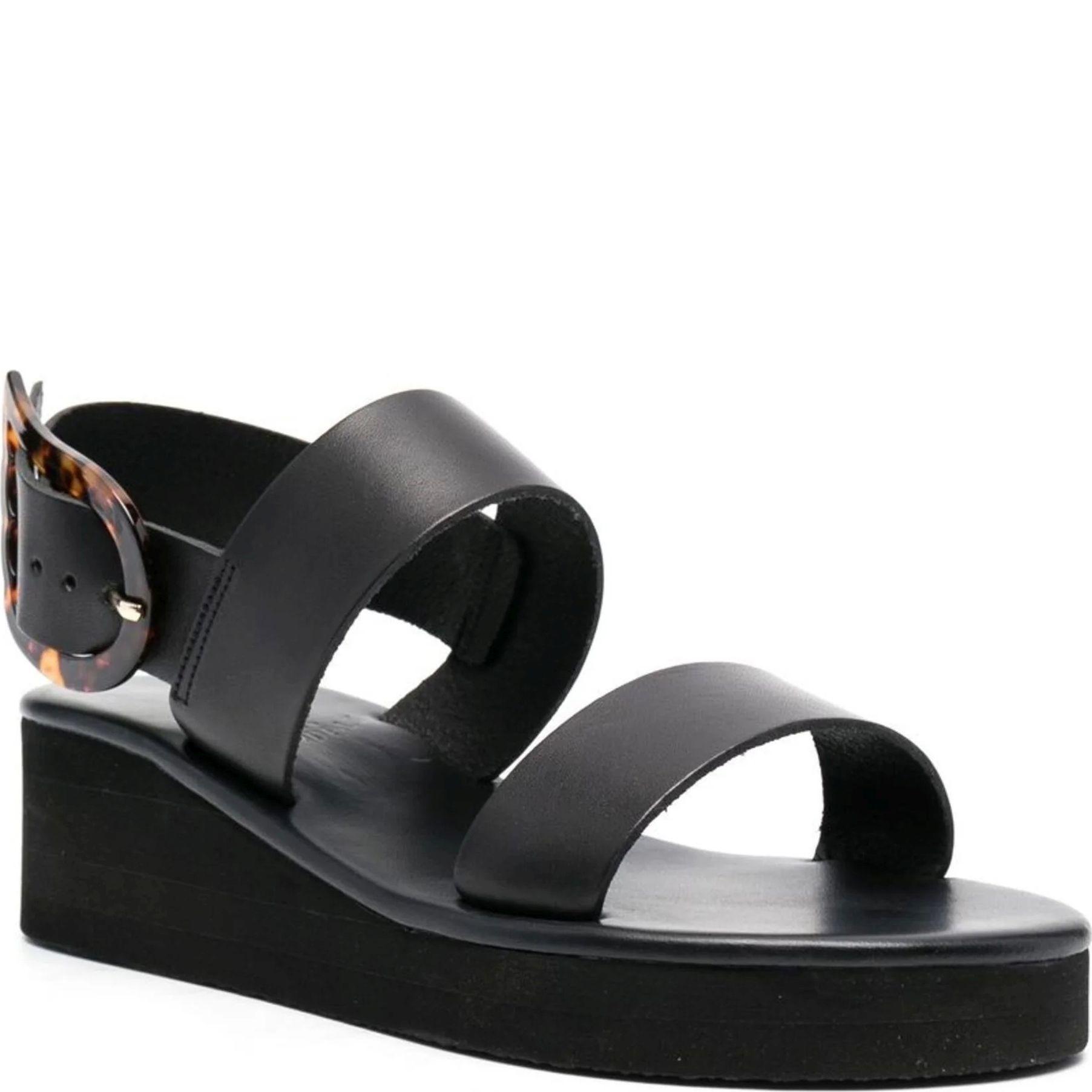 Basutės moterims, Juoda, Clio rainbow vachetta sandals