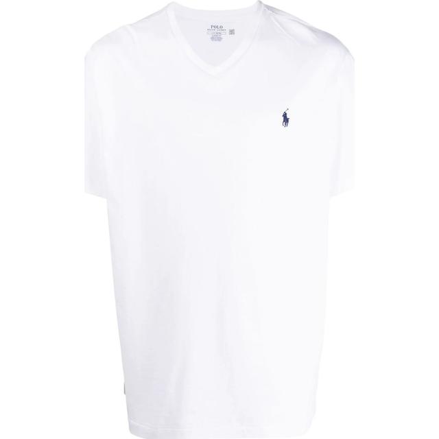 Marškinėliai trump. rankovėmis vyrams, Balta, Classic fit v-neck t-shirt