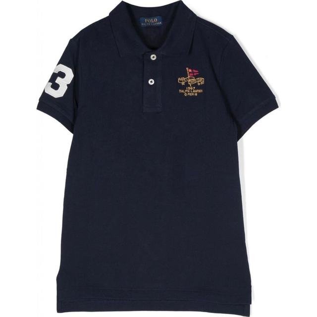 Polo marškiniai trumpos rank. berniukams, Mėlyna, Short sleeve polo shirt (2-7)