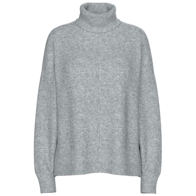 Megztinis su kaklu moterims, Gray, Malou rollneck