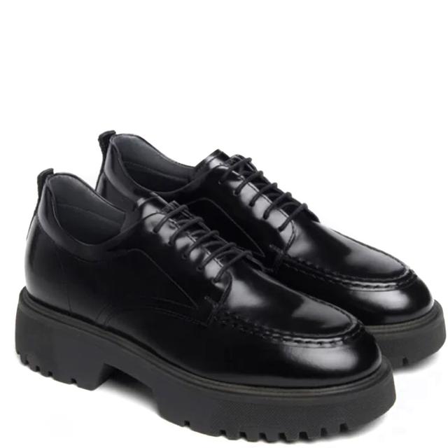 Loaferiai moterims, Juoda, College loafers