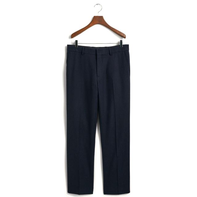 Kelnės vyrams, Mėlyna, SLIM FLANNEL PANTS