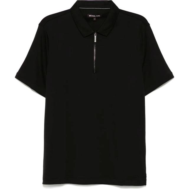 Polo marškiniai trumpos rank. vyrams, Juoda, Sleek zip ss polo