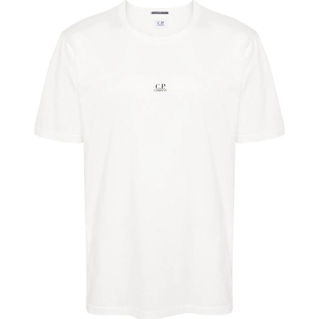 Marškinėliai trump. rankovėmis vyrams, Balta, Mercerized jersey logo t-shirt