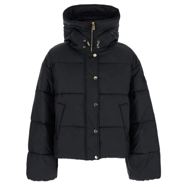 Pūkinė striukė moterims, Juoda, Impasto imbottito tela tecnica